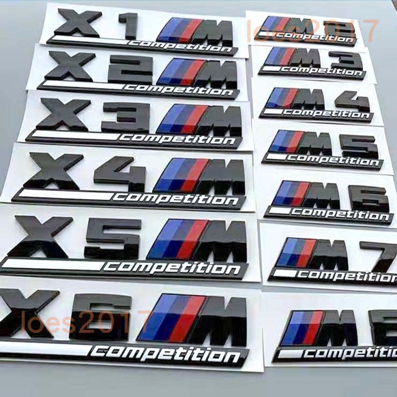 競技版 BMW M標 M 車標 尾標 字標 M2 M3 M4 M5 後標 X4M X6M X5M COMPETITION