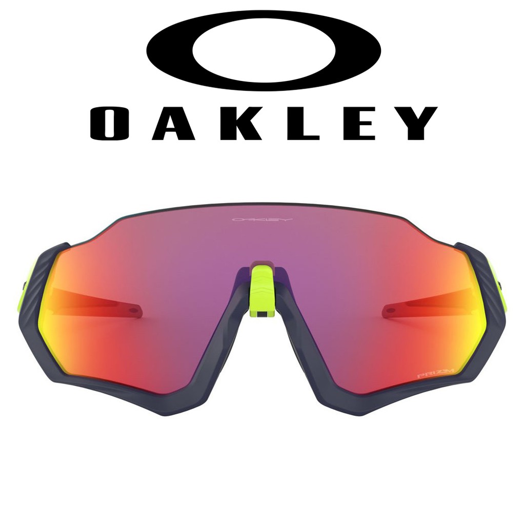 OAKLEY 太陽眼鏡 OO9401 0537 (藍/螢光黃) 紫紅鏡片 墨鏡 公司貨【原作眼鏡】