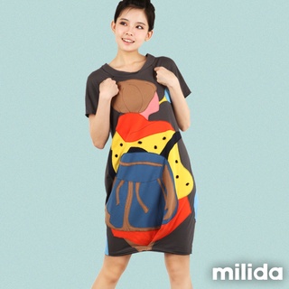 milida 休閒寬鬆甜美洋裝 MMRYFP026