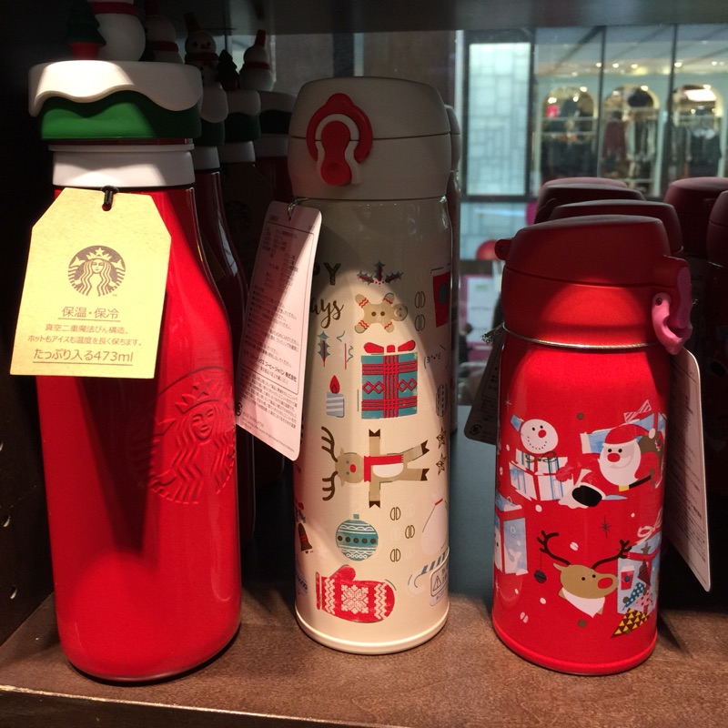 現貨 2018日本星巴克聖誕🎄保溫杯 熱烈搶購中 紅色右一現貨