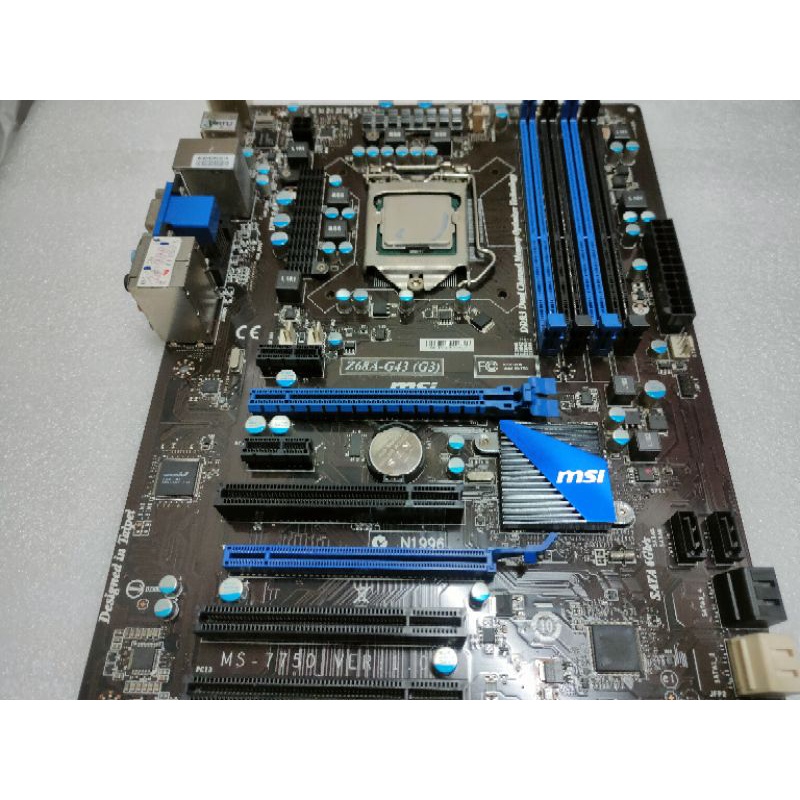 msi Z68A-G43(G3)+CPU i5-2500K 3.30GHZ/1155/附檔板風扇