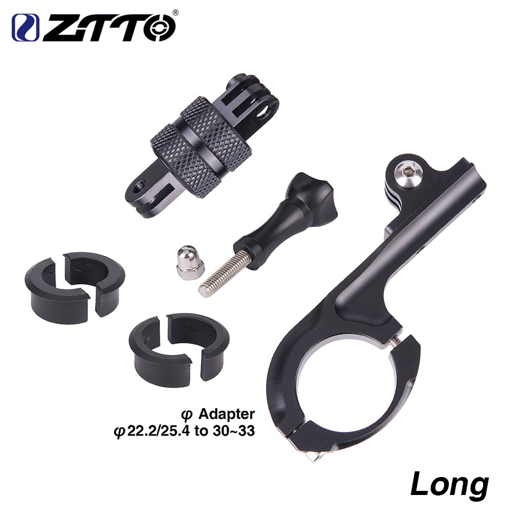 ZTTO MTB 公路自行車零件 GOPRO XIAOMI 適用於小米 Virb 的 車把可旋轉相機安裝支架適配器支架
