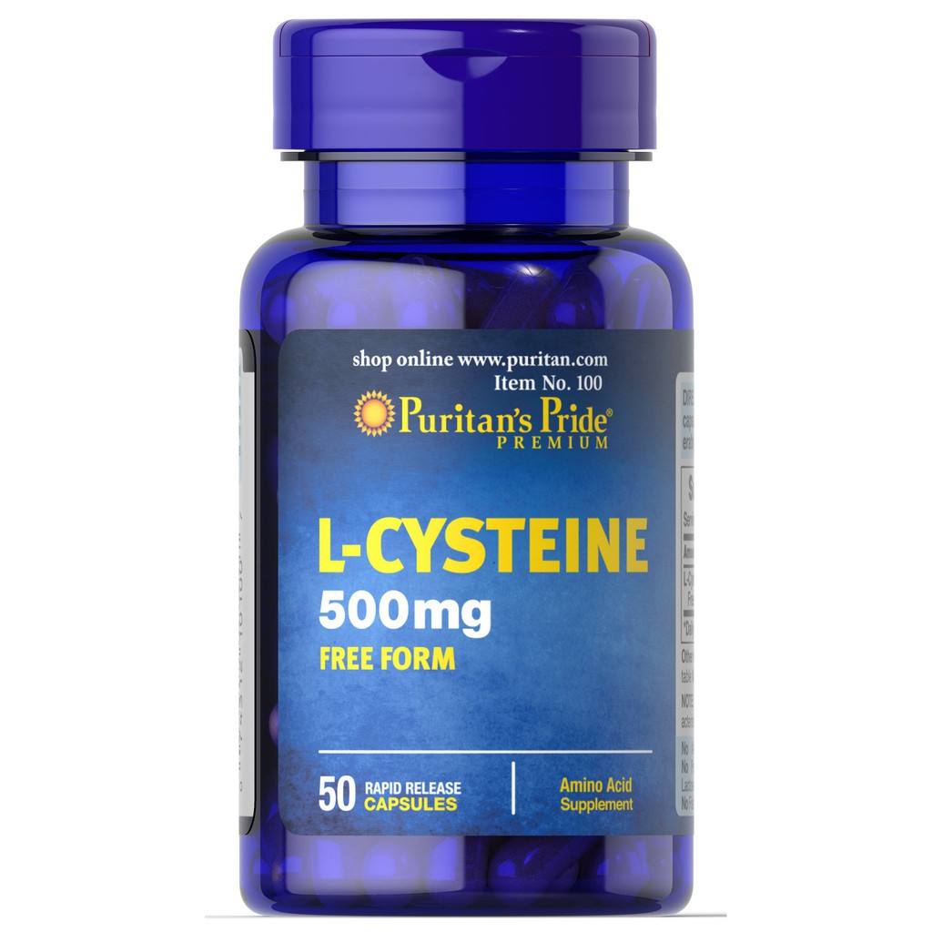 普麗普萊 半胱氨酸 L-Cysteine 500mg 50顆 Puritan Pride