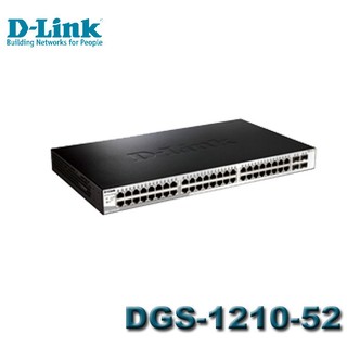 【MR3C】現貨 含稅附發票 D-Link 友訊 DGS-1210-52 48+4埠 智慧型 Gigabit 交換器