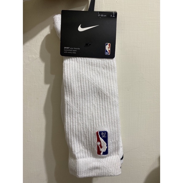 Nike NBA 75週年 絕版 籃球菁英襪 size:L