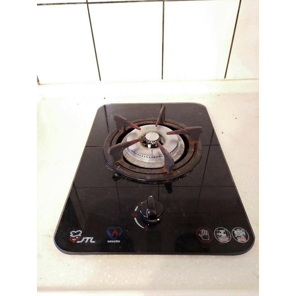 【喜特麗】單口ST瓦斯爐-玻璃檯面爐 JT-2111A(黑色面板+天然瓦斯適用) &amp;JT-1870-隱藏式排油煙機