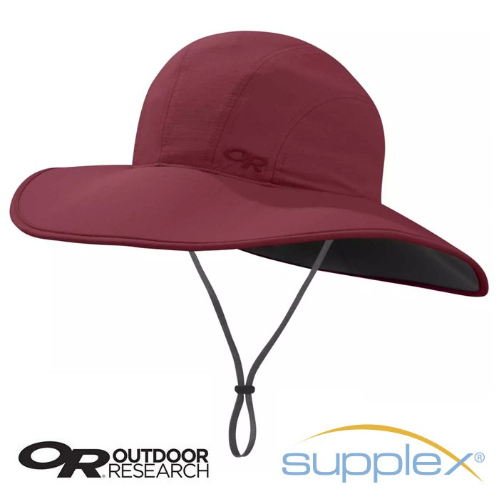 【Outdoor Research 美國】Oasis 防曬透氣大盤帽 遮陽帽 女款 紅色 (264388-0925)