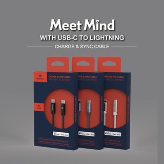 特價福利品 Meet Mind Apple Type-C to Lightning MFi網狀強化編織傳輸充電線1.2M
