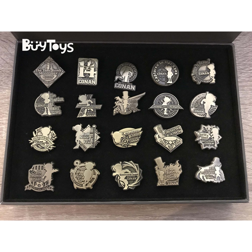 ㊣【買玩具】名偵探柯南 劇場版 徽章 歷代20彈全套 絕對正版 日本官方商品