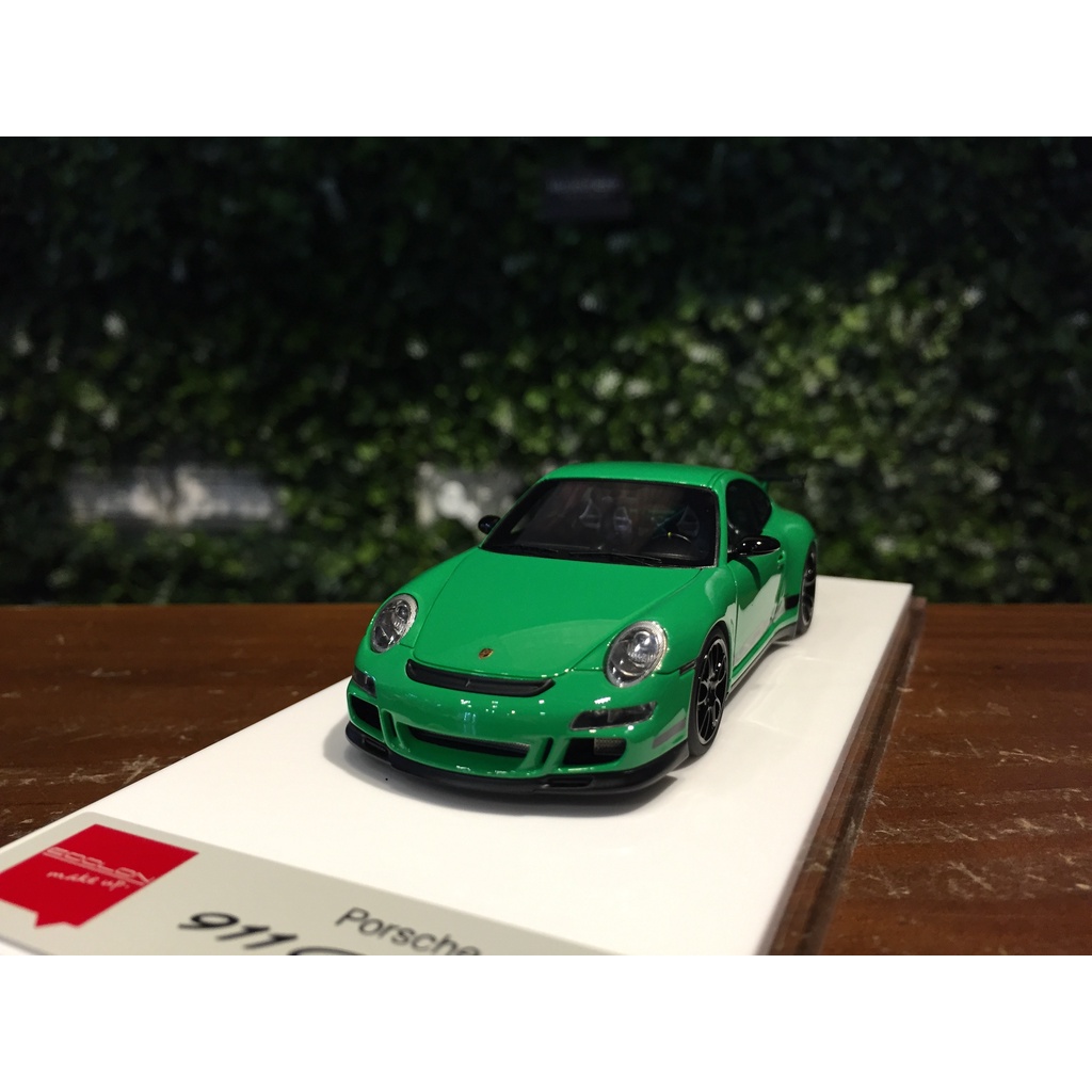 1/43 MakeUp Porsche 911 (997) GT3 RS 2007 Green EM600B【MGM】