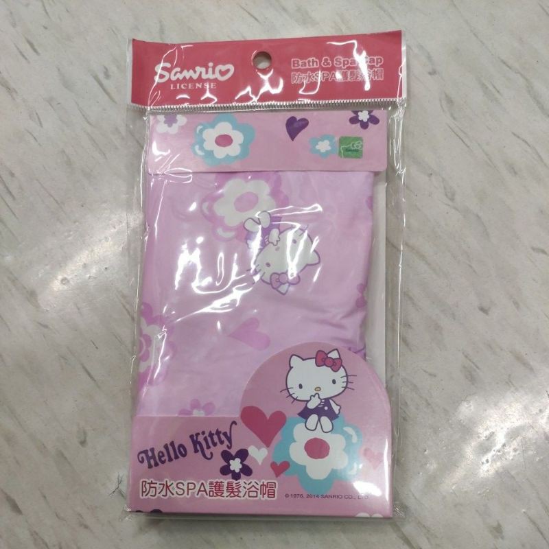 【三麗鷗Hello Kitty】KT 凱蒂貓 防水 SPA 護髮 浴帽 防潑水 沐浴帽 洗頭帽 洗澡帽 加加