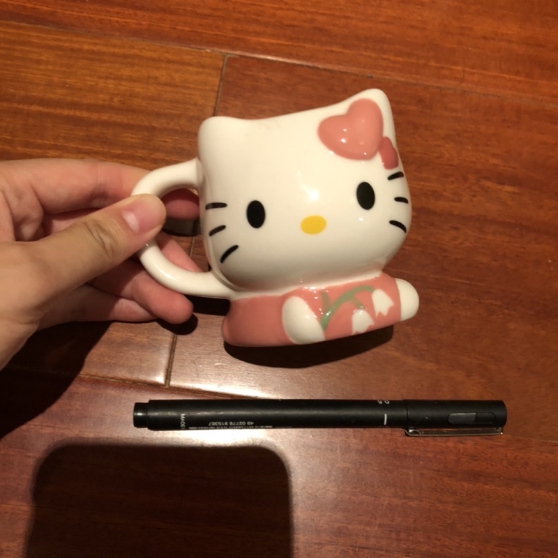 日本 hello kitty 杯子 馬克杯 銀之鐘