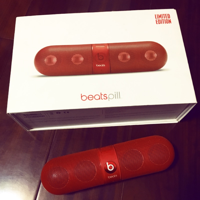 beats pill dude red
