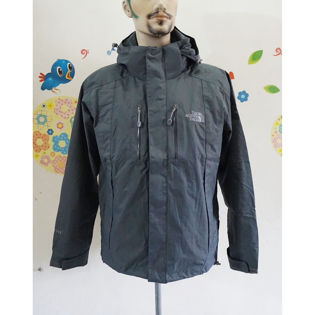 ＊現XL＊瑕疵過季品＊The North Face＊北臉＊GORE-TEX＊風衣外套＊衝鋒外套＊灰色