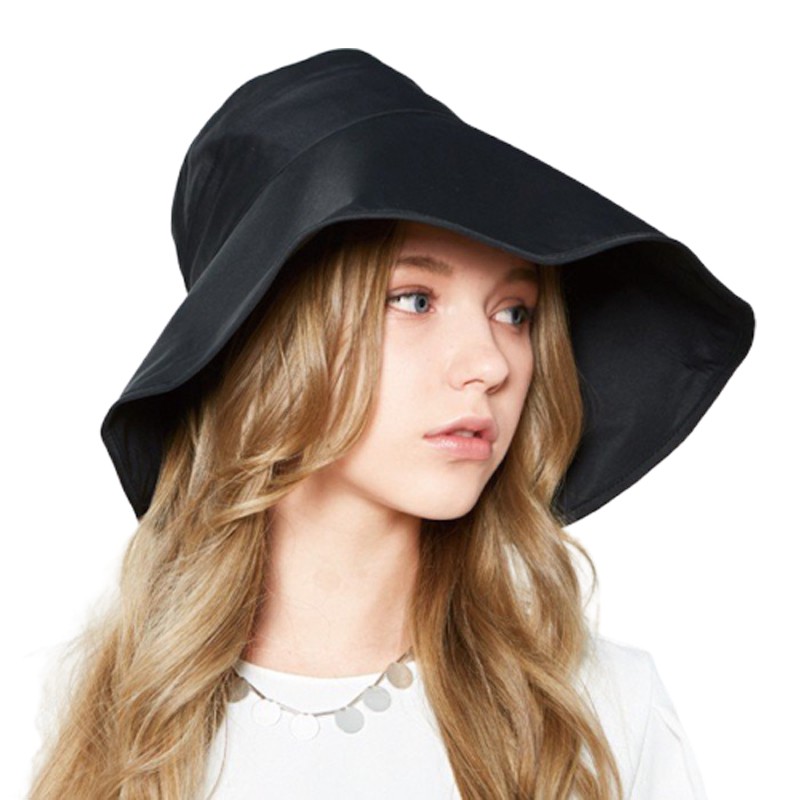 日本COGIT全面防護遮陽抗UV休閒涼感帽 空頂帽 黑