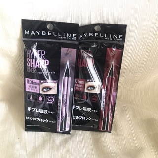 MAYBELLINE 媚比琳 超激細抗暈眼線液 抗手震版 黑色 楓紅棕 深邃棕