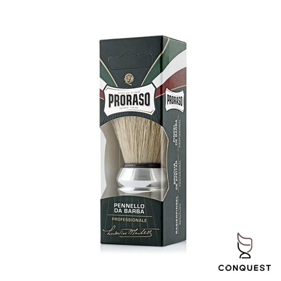 【 CONQUEST 】Proraso 義大利 鬍刷 Shaving Brush 豬鬃毛 入門款鬍泡刷 刮鬍膏 刮鬍皂