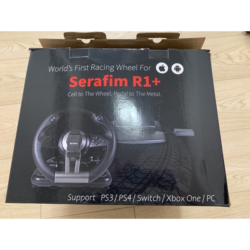 Serafim R1+ 賽車方向盤+踏板(支援安卓/iOS/Switch/PS4/Xbox/PC) 