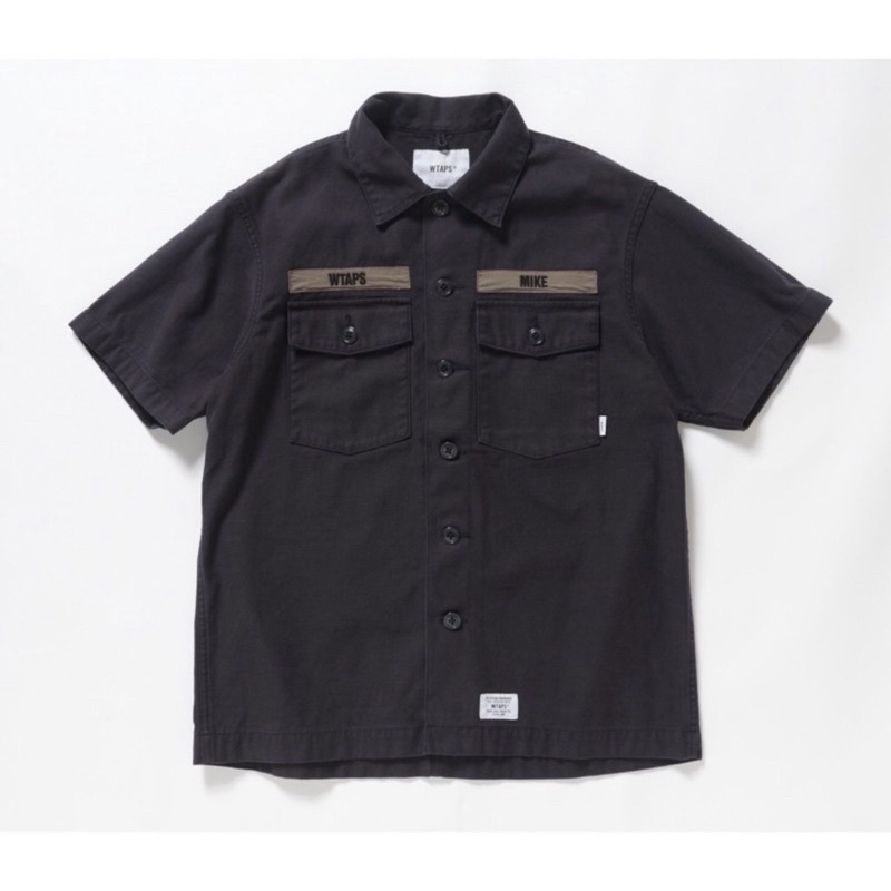 WTAPS 18SS BUDS SS / SHIRT. COTTON. SATIN 襯衫 m號 二手 近9成