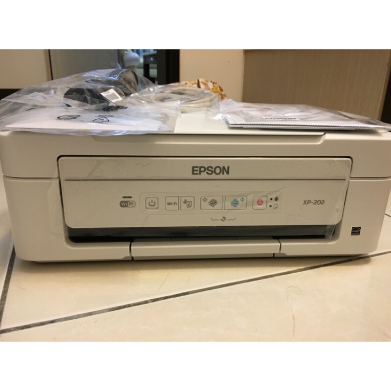 EPSON XP-202多功能印表機(wifi) 近全新 有光碟