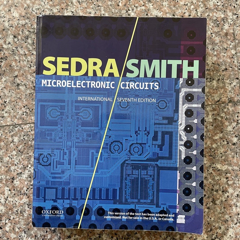 SEDRA SMITH Microelectronic Circuits 電子學 原文 第七版（9成新）
