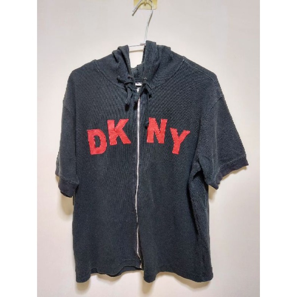DKNY全棉網眼針織外套