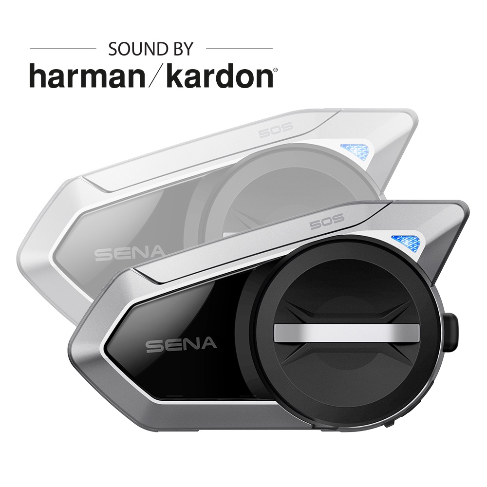 【SENA】50S 網狀對講通訊系統/安全帽專用藍芽耳機 (雙包裝) 最新Harman Kardon版