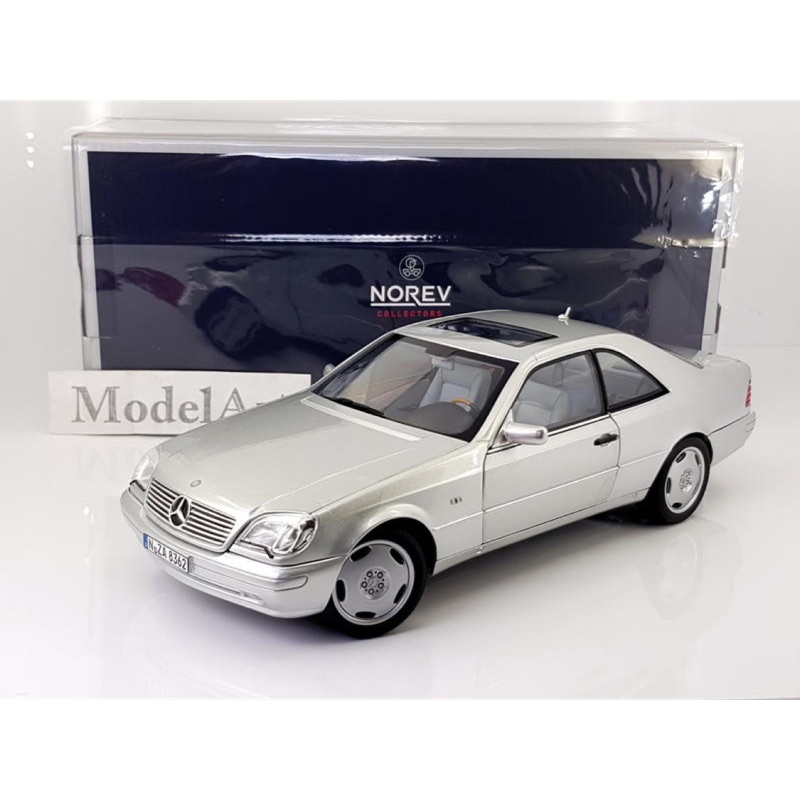 1:18 Norev Mercedes-Benz S600 Coupe(CL600) 1998(C140)銀『現貨』