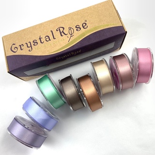 【Crystal Rose緞帶】灰調莫蘭迪 緞帶組合/8入 >>送燙金收納禮盒