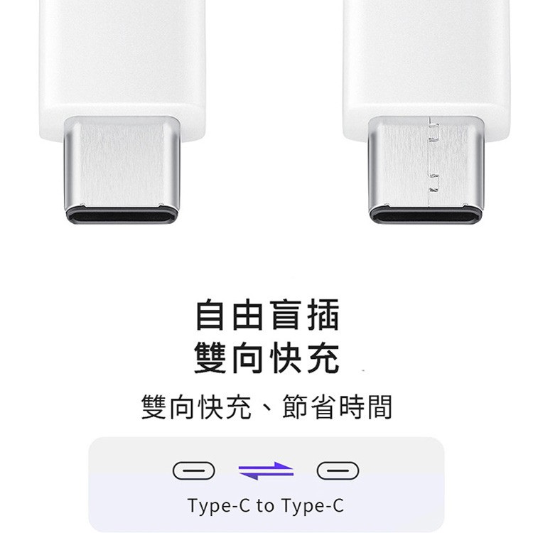for 三星 雙Type-C(USB-C)高速原廠傳輸線/充電線(EP-DG977)S20 Ultra/S20+/A71