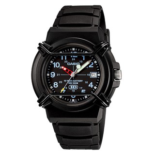 【CASIO】商用戰鬥軍旅指標錶-黑麵(HDA-600B-1B)正版宏崑公司貨