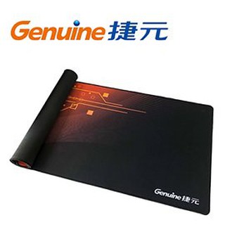 Genuine 捷元 電競滑鼠墊橫幅加長版 GGM-1000 天然橡膠 數位橘 3C周邊