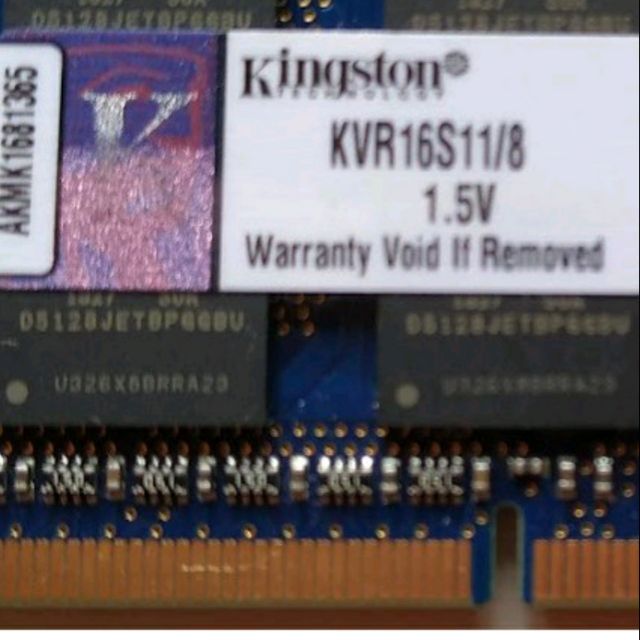 Kingston 金士頓 DDR3 1600 8G 雙面顆粒 筆記 筆電 NB 記憶體 RAM 終身保固