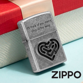 ZIPPO 愛情迷宮(仿古銀)防風打火機 特別設計 官方正版 現貨 限量 禮物 送禮 客製化 終身保固