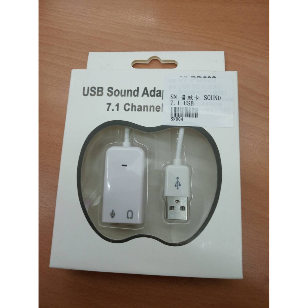 【好店】全新  USB音效卡 音效 7.1 聲道  支援喇叭及耳機，含麥克風孔