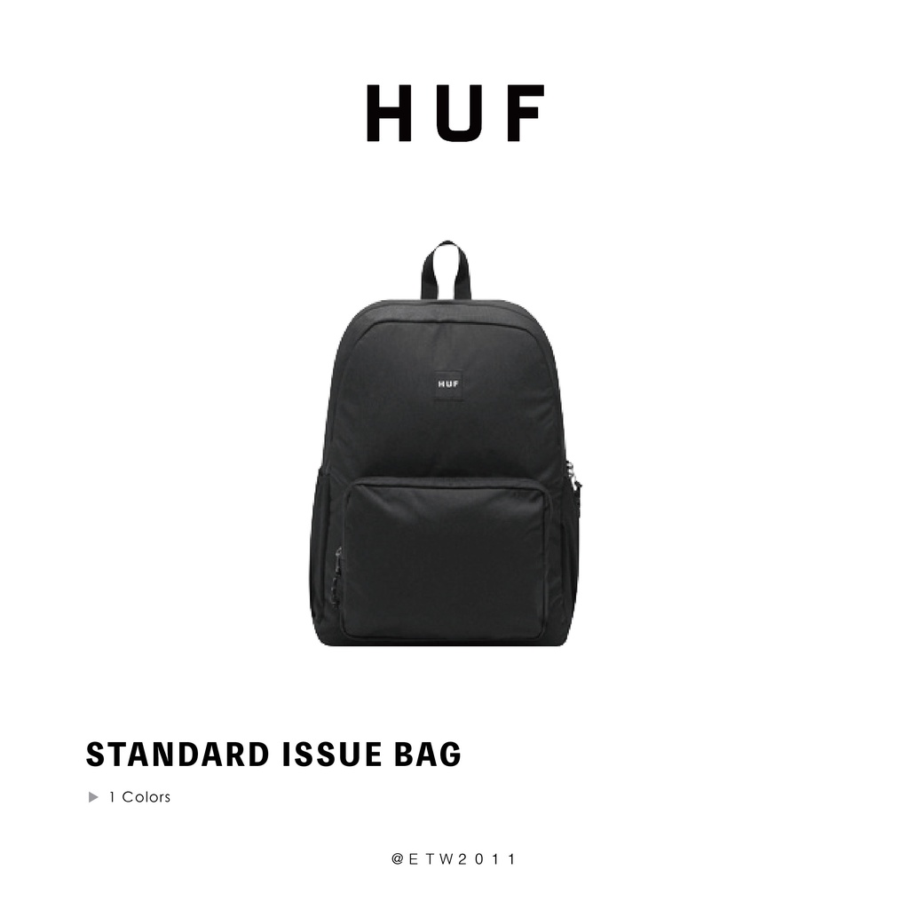 ☆ETW☆【一中店】HUF STANDARD ISSUE BAG 後背包 黑色 現貨