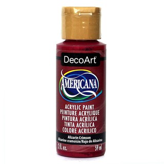 DecoArt 茜素深紅色 Alizarin Crimson 59 ml Americana 壓克力顏料 DA179