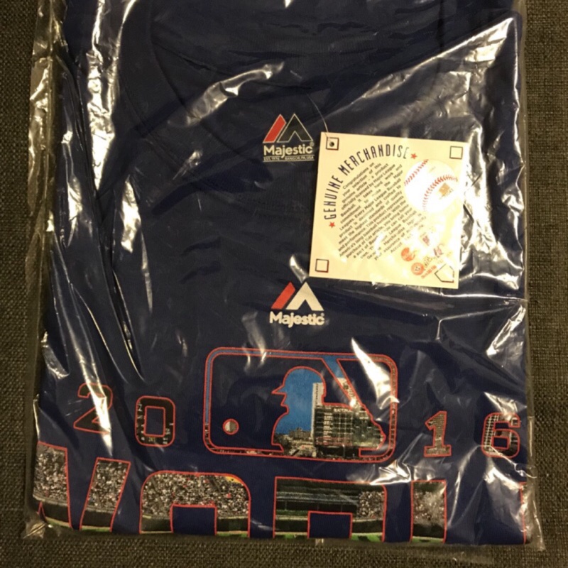 2016 MLB World Series 芝加哥小熊隊 世界大賽紀念T-shirt 全新未拆現貨