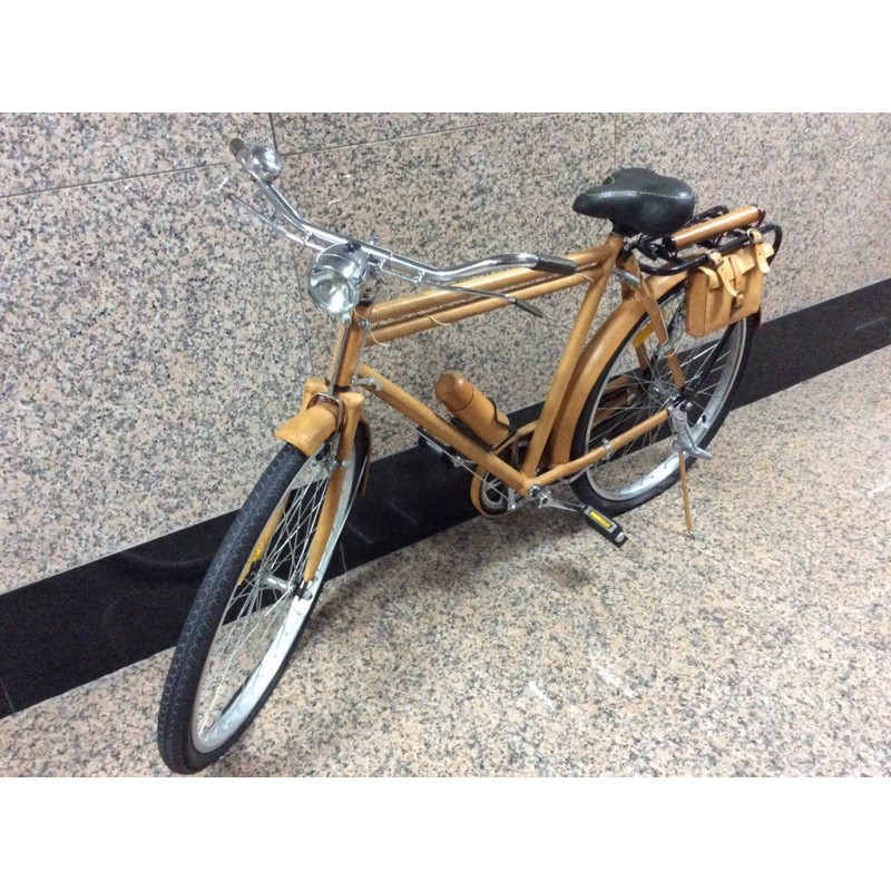 中古復古腳踏車自行車全車皮革包覆手工藝品郵差車非bmx 北歐工業老件 蝦皮購物
