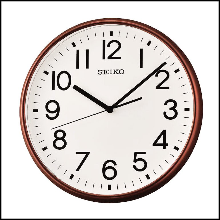 【SEIKO】日本 精工 SEIKO 簡約 靜音 時鐘 掛鐘 QXA677 QXA677B (SK049)