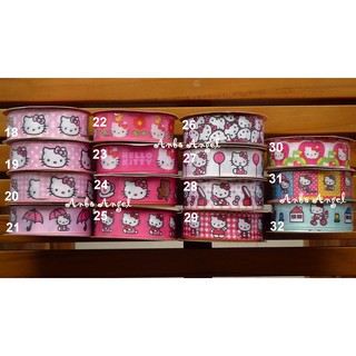 7/8" (2.2cm) Hello Kitty 凱蒂貓系列 三麗鷗授權緞帶