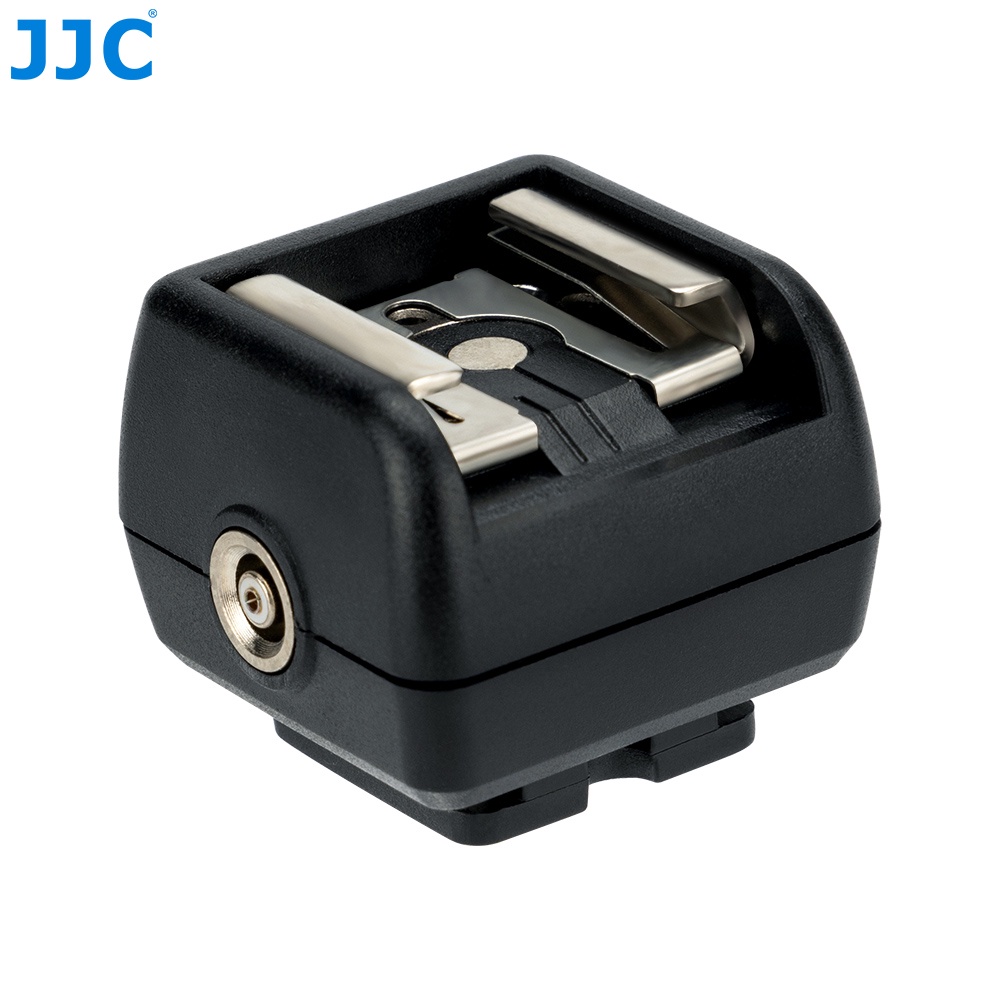JJC 單眼微單相機熱靴同步轉換座 帶PC同步接口觸發燈光系統 適用於閃光燈 外接影視燈 外拍燈等