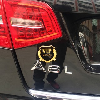 VIP【立體車貼】 VIP金屬貼 金屬 彩繪 車貼 VIP 個性金屬VIP車標 尾標 3D立體 運動改裝車 CLUB車隊