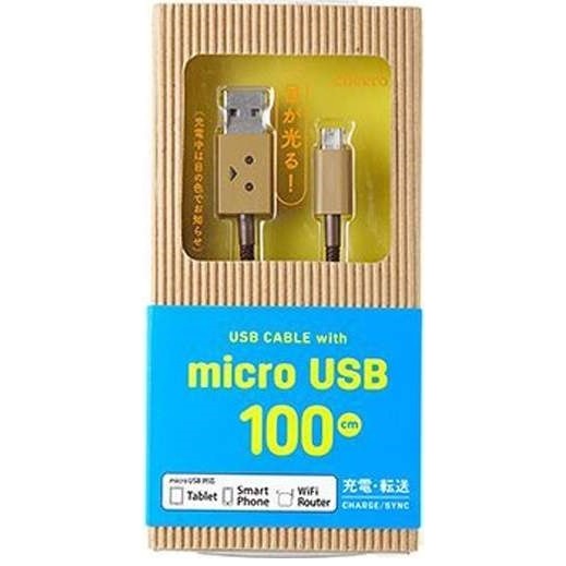 【露西小舖】日本Cheero阿愣micro USB充電傳輸線(100公分)快充線充電線資料傳輸線充電時眼睛發光(公司貨)