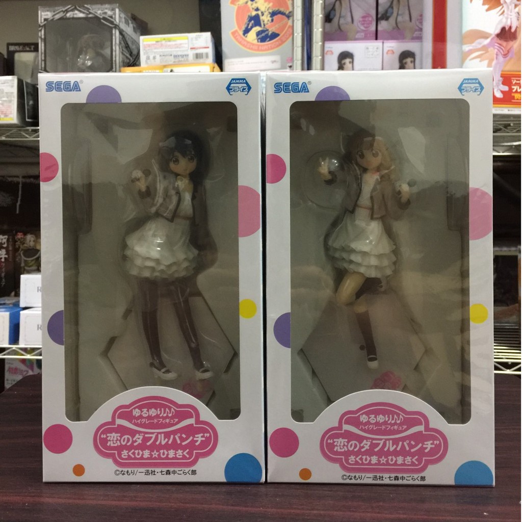 日版客 日版輕鬆百合sega 古谷向日葵大室櫻子搖曳百合美少女公仔 蝦皮購物