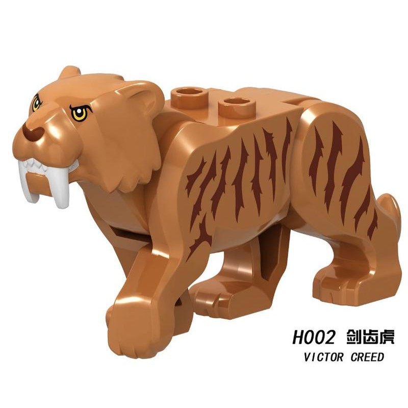 磚塊積木-H002劍齒虎極地系列/城市系列相容LEGO 非樂高60196