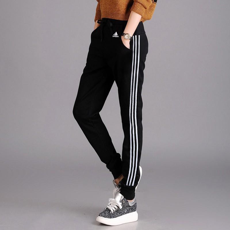 Adidas 3S Tapered 女款 三線 基本款 縮口窄版 棉質長褲  正常款S97113/加厚款S97117