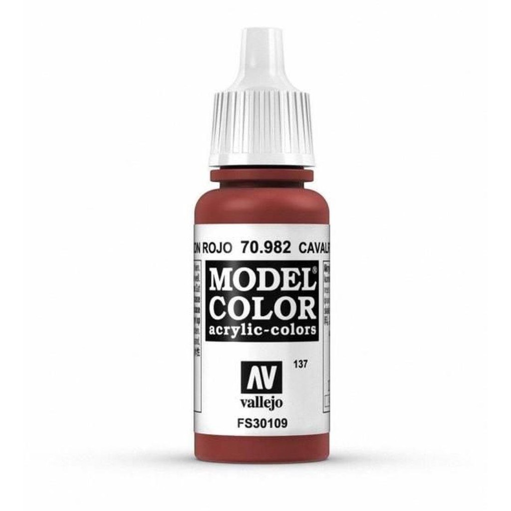 Acrylicos Vallejo AV水漆 模型色彩 Model Color 137 70982 騎兵褐色 17ml