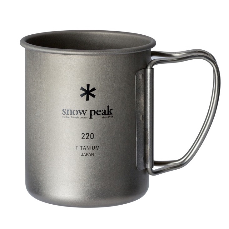 【snow peak】SP鈦金屬單層杯-220 No.MG-141
