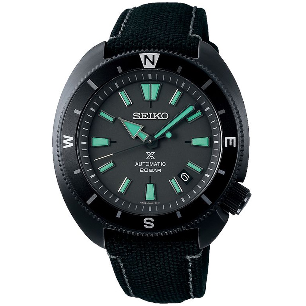SEIKO 精工 限量款 黑潮系列 夜視鏡綠 潛水機械腕錶 (SRPH99K1/4R35-05H0C) SK042